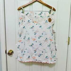 RAE DUNN CAMISOLE AND SHORTS WITH SCALLOP EDGE 2-PIECE PAJAMA SET XL